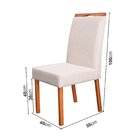 Kit 2 Cadeiras Madeira Maciça E Estofada Bella Espresso Móvei