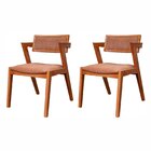 Kit 2 Cadeiras Madeira Maciça E Estofada Ímola Authentic Espr