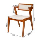 Kit 2 Cadeiras Madeira Maciça E Estofada Ímola Authentic Espr