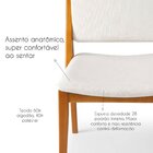 Kit 2 Cadeiras Madeira Maciça Encosto E Assento Estofado Ugan