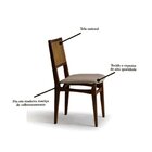 Kit 2 Cadeiras Madeira Maciça Encosto Em Tela Natural E Assen