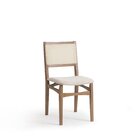 Kit 2 Cadeiras Madeira Maciça Encosto Em Tela Natural E Assen