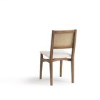 Kit 2 Cadeiras Madeira Maciça Encosto Em Tela Natural E Assen