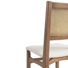 Kit 2 Cadeiras Madeira Maciça Encosto Em Tela Natural E Assen