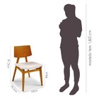 Kit 2 Cadeiras Madeira Maciça Encosto Multilaminado E Assento