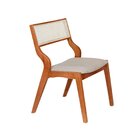 Kit 2 Cadeiras Madeira Maciça Estofada E Rattan 100% Natural