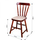 Kit 2 Cadeiras Madeira Maciça Estofadas