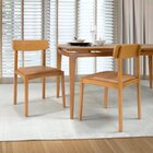 Kit 2 Cadeiras Madeira Maciça Kicsi Freijó
