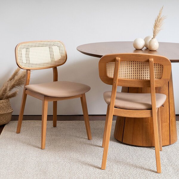 Kit 2 Cadeiras Madeira Maciça Liz Cabecasa Madeiraoriginals