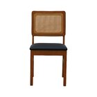 Kit 2 Cadeiras Madeira Maciça Lyon Encosto Telinha Amêndoa As