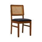 Kit 2 Cadeiras Madeira Maciça Lyon Encosto Telinha Amêndoa As