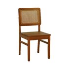Kit 2 Cadeiras Madeira Maciça Lyon Encosto Telinha Amêndoa As