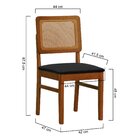 Kit 2 Cadeiras Madeira Maciça Lyon Encosto Telinha Amêndoa As