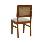 Kit 2 Cadeiras Madeira Maciça Lyon Encosto Telinha Amêndoa As