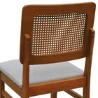 Kit 2 Cadeiras Madeira Maciça Lyon Encosto Telinha Amêndoa As