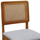 Kit 2 Cadeiras Madeira Maciça Lyon Encosto Telinha Amêndoa As