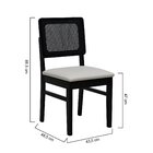 Kit 2 Cadeiras Madeira Maciça Lyon Encosto Telinha Assento Es