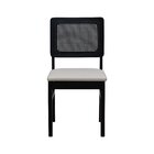 Kit 2 Cadeiras Madeira Maciça Lyon Encosto Telinha Assento Es