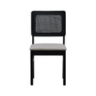 Kit 2 Cadeiras Madeira Maciça Lyon Encosto Telinha Assento Es