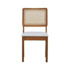 Kit 2 Cadeiras Madeira Maciça Lyon Encosto Telinha Natural As