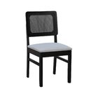 Kit 2 Cadeiras Madeira Maciça Lyon Encosto Telinha - Preto As
