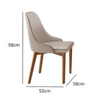 Kit 2 Cadeiras Madeira Maciça Moderna Jazz Yescasa Imbuia Nat