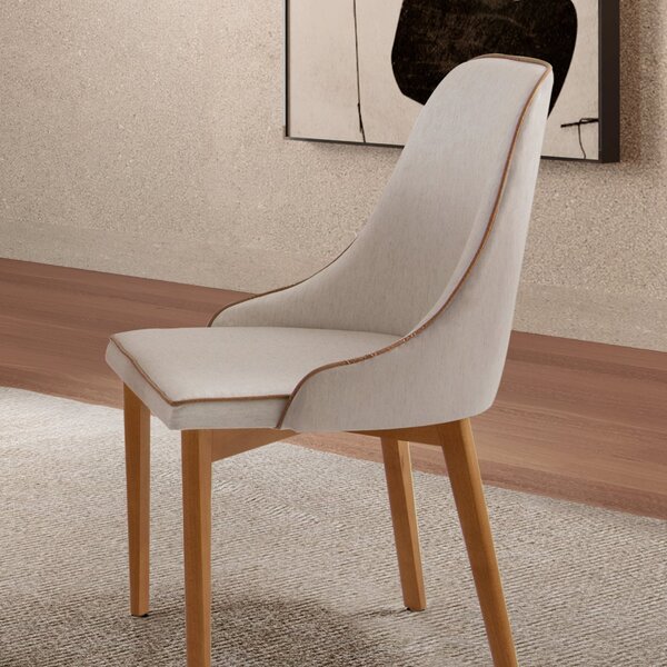 Kit 2 Cadeiras Madeira Maciça Moderna Jazz Yescasa Imbuia Nat