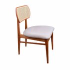 Kit 2 Cadeiras Madeira Maciça Pariz Com Ratam Castanho