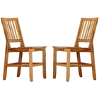 Kit 2 Cadeiras Madri Madeira Maciça Natural