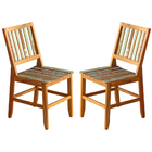 Kit 2 Cadeiras Madri Madeira Maciça Pátina