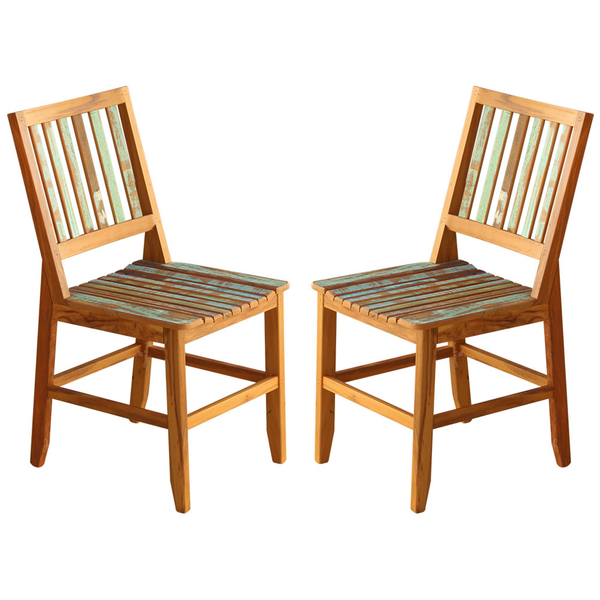Kit 2 Cadeiras Madri Madeira Maciça Pátina