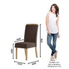 Kit 2 Cadeiras Malu Nature/marrom Expresso