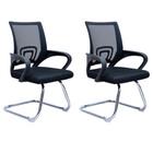 Kit 2 Cadeiras Manchester Base Fixa Com Encosto Em Polipropil