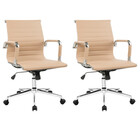 Kit 2 Cadeiras Manhattan Diretor Com Estrutura Em Aço Cromado