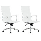 Kit 2 Cadeiras Manhattan Presidente Com Estrutura Em Aço Crom