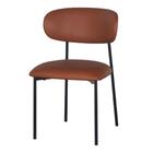 Kit 2 Cadeiras Manuela Rivatti Estofada Pu Caramelo Encosto M