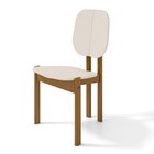 Kit 2 Cadeiras Mar De Morros  Macadamia/creme