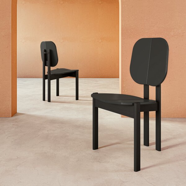 Kit 2 Cadeiras Mar De Morros  Preto Ebanizado/preto Fosco