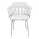 Kit 2 Cadeiras Marcela Montreal Mena Polipropileno Com Estofa