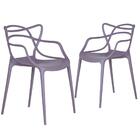 Kit 2 Cadeiras Masters Allegra Lilás