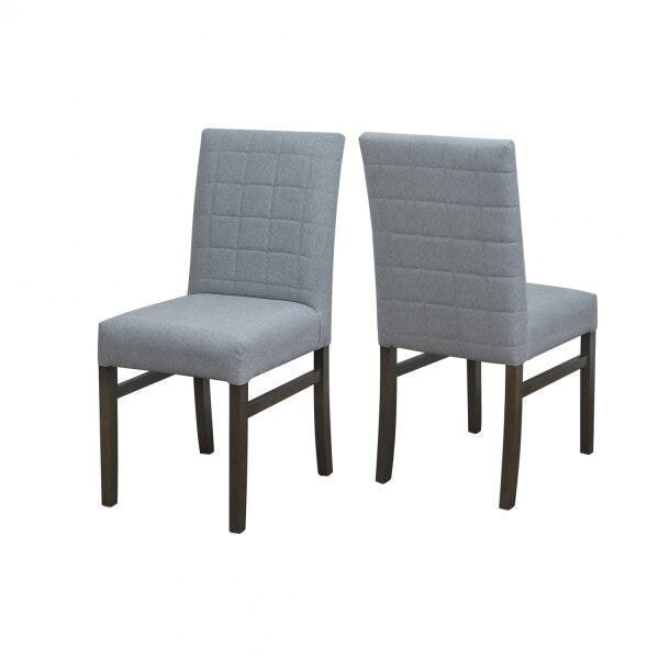 Kit 2 Cadeiras México Agile Móveis Capuccino/cinza