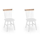 Kit 2 Cadeiras Milena Assento Anatômico Madeira Eucalipto -