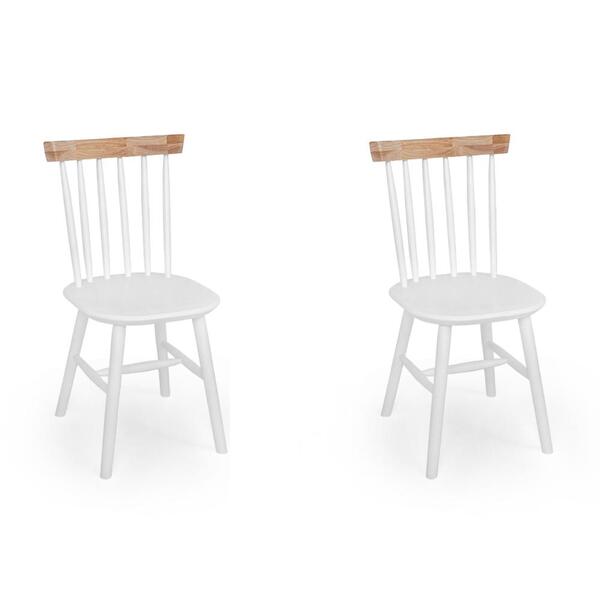 Kit 2 Cadeiras Milena Assento Anatômico Madeira Eucalipto -