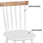 Kit 2 Cadeiras Milena Assento Anatômico Madeira Eucalipto -