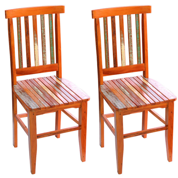 Kit 2 Cadeiras Mineira Madeira Maciça Com Pátina