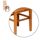 Kit 2 Cadeiras Mineira Madeira Maciça Natural