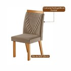 Kit 2 Cadeiras Modernas Aústria Sala De Jantar Castanho Cinam