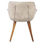 Kit 2 Cadeiras Mônica Rivatti Em Suede Caqui Vintage Estrutur