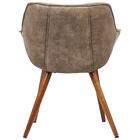 Kit 2 Cadeiras Mônica Rivatti Em Suede Marrom Vintage Estrutu