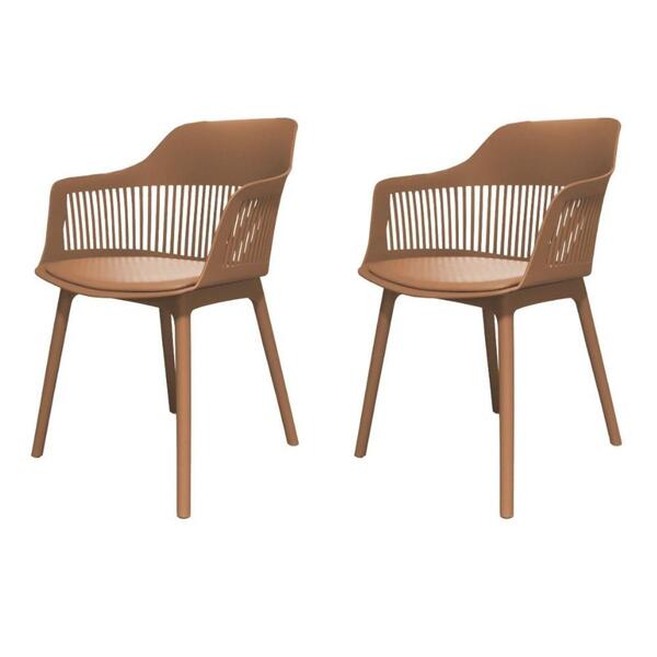 Kit 2 Cadeiras Montreal Marcela Fratini Almofada Em Pu Estrut